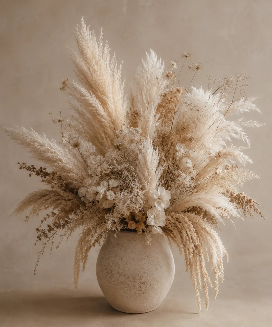 Dried floral arrangement